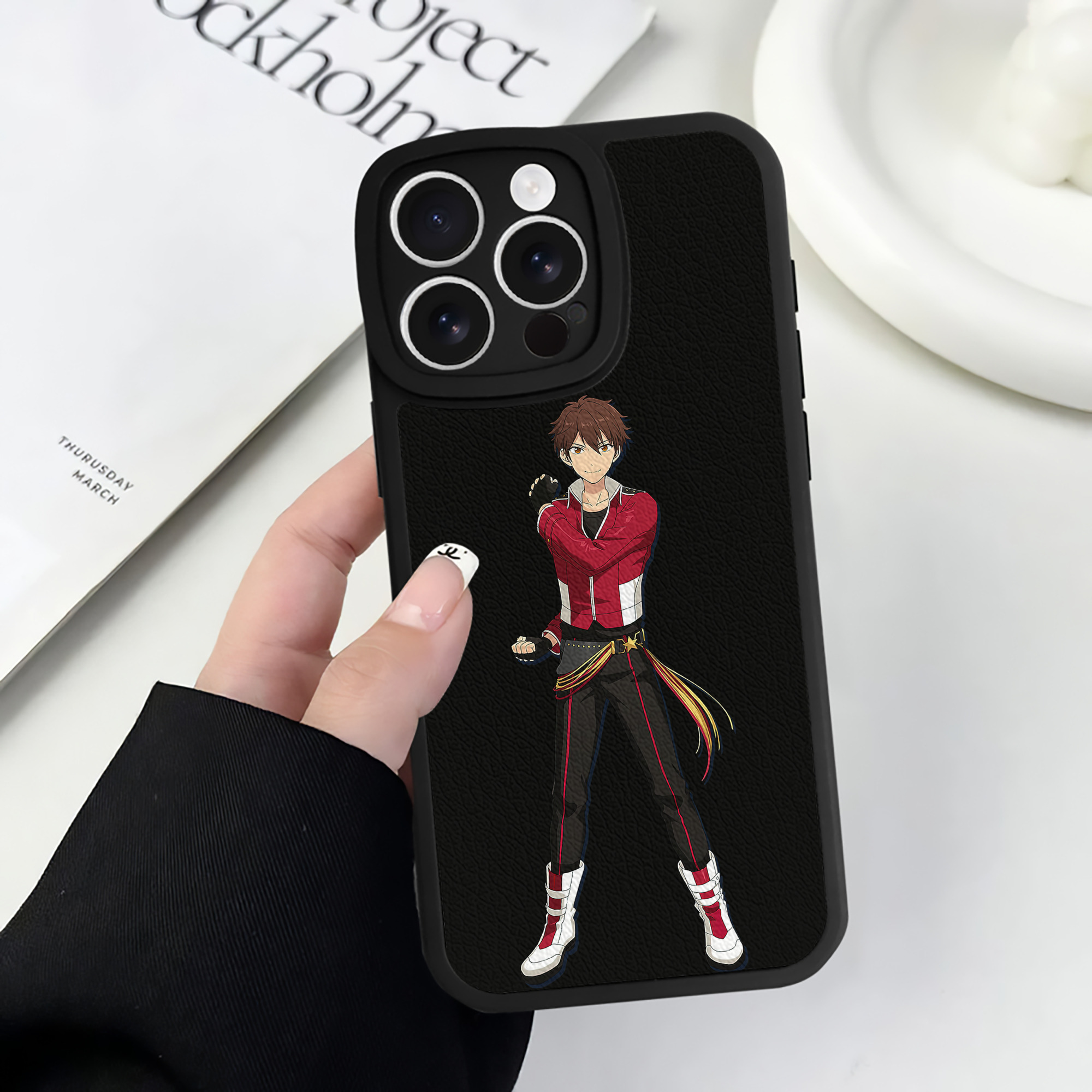 （画像用） あんさんぶるスターズ! Ensemble Stars 【iPhone 16シリーズ対応】シリコンスマホケース（レザー調） 材質：シリコン
